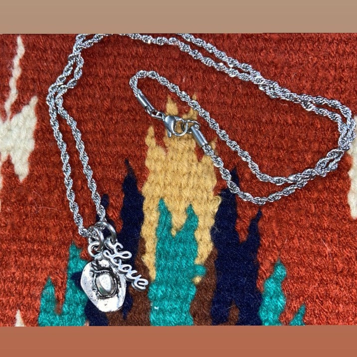 Cowboy Love  20" Rope Necklace