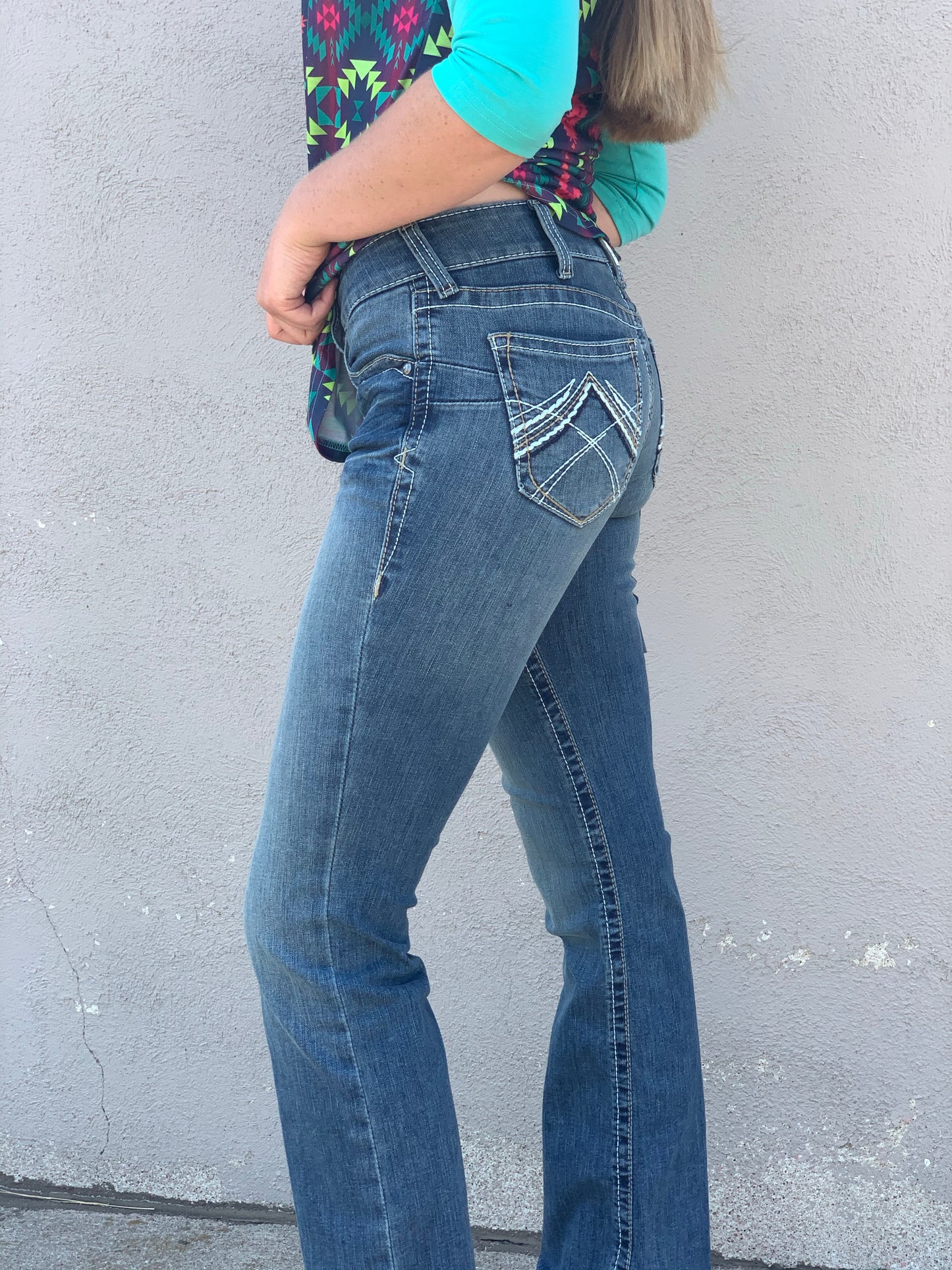 Women's Ariat R.E.A.L Whipstitch Rainstorm Jeans