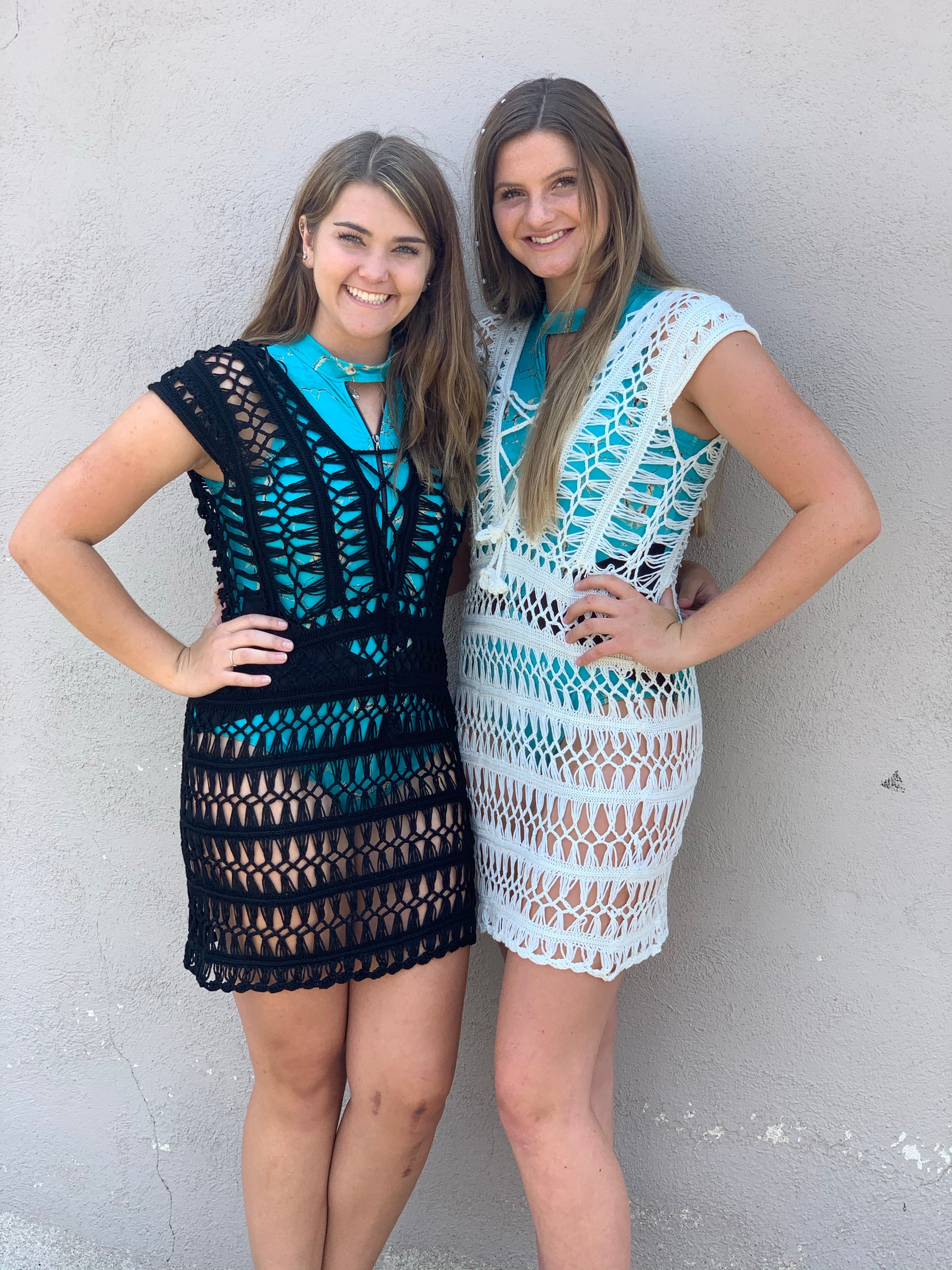 Lace Crochet Dress or Swim Cover Medium / Off White Lace Crochet Dress or Swim Cover Medium / Off White