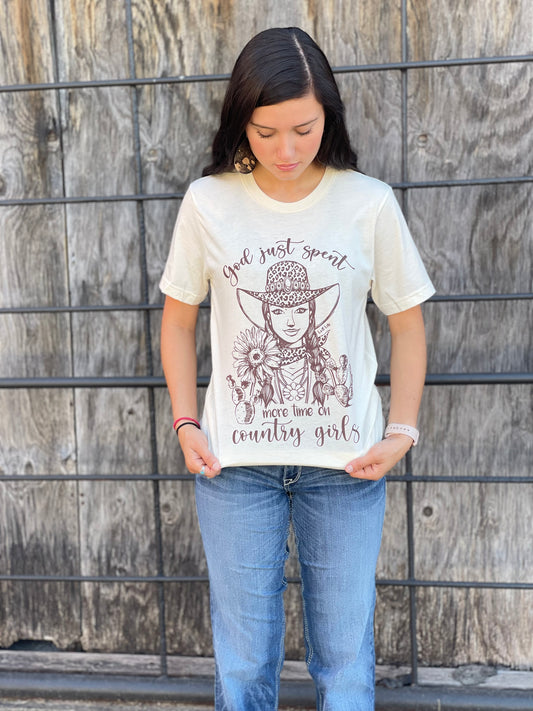 God just spent more time on Country Girls Graphic Tee