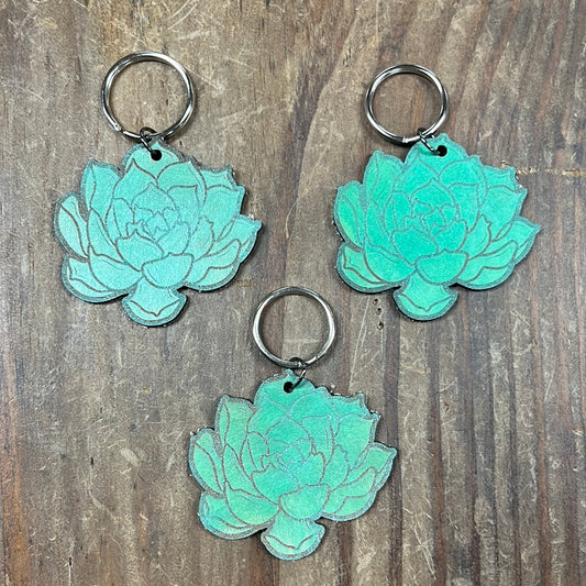 The Turquoise Flower Keychain