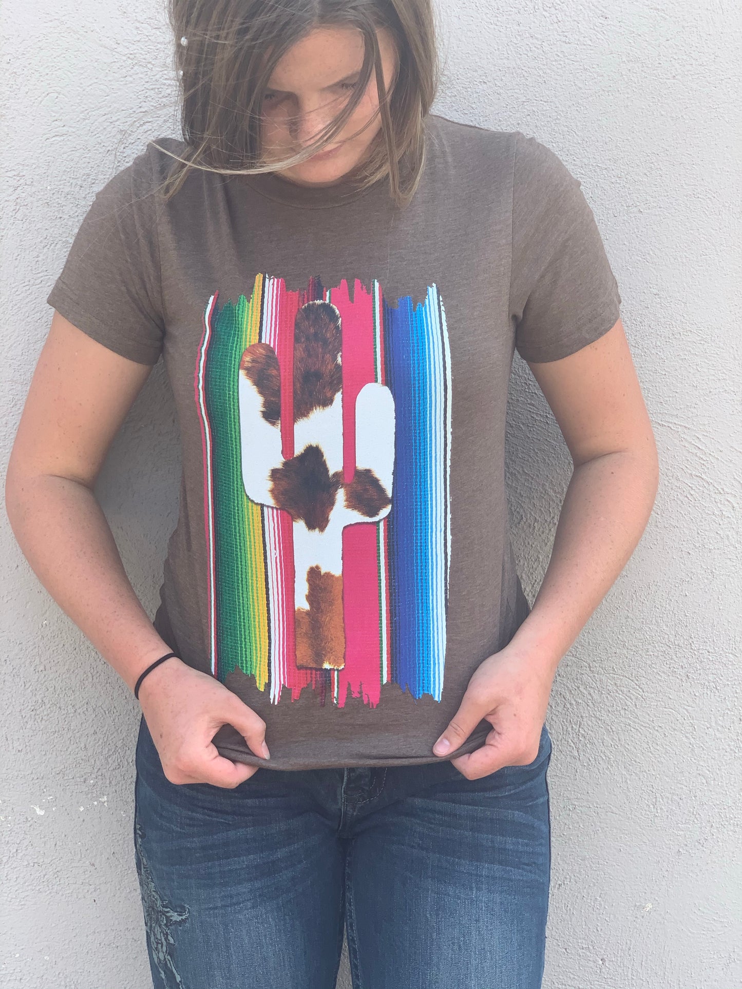 The Brown Canyon Cactus Serape Tee