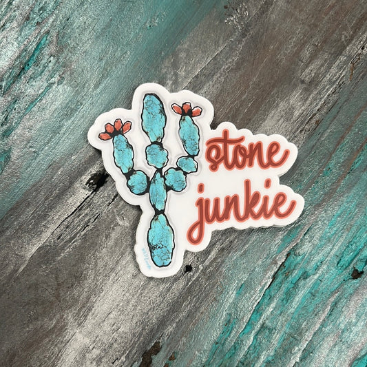 Stone Junkie Cactus Sticker