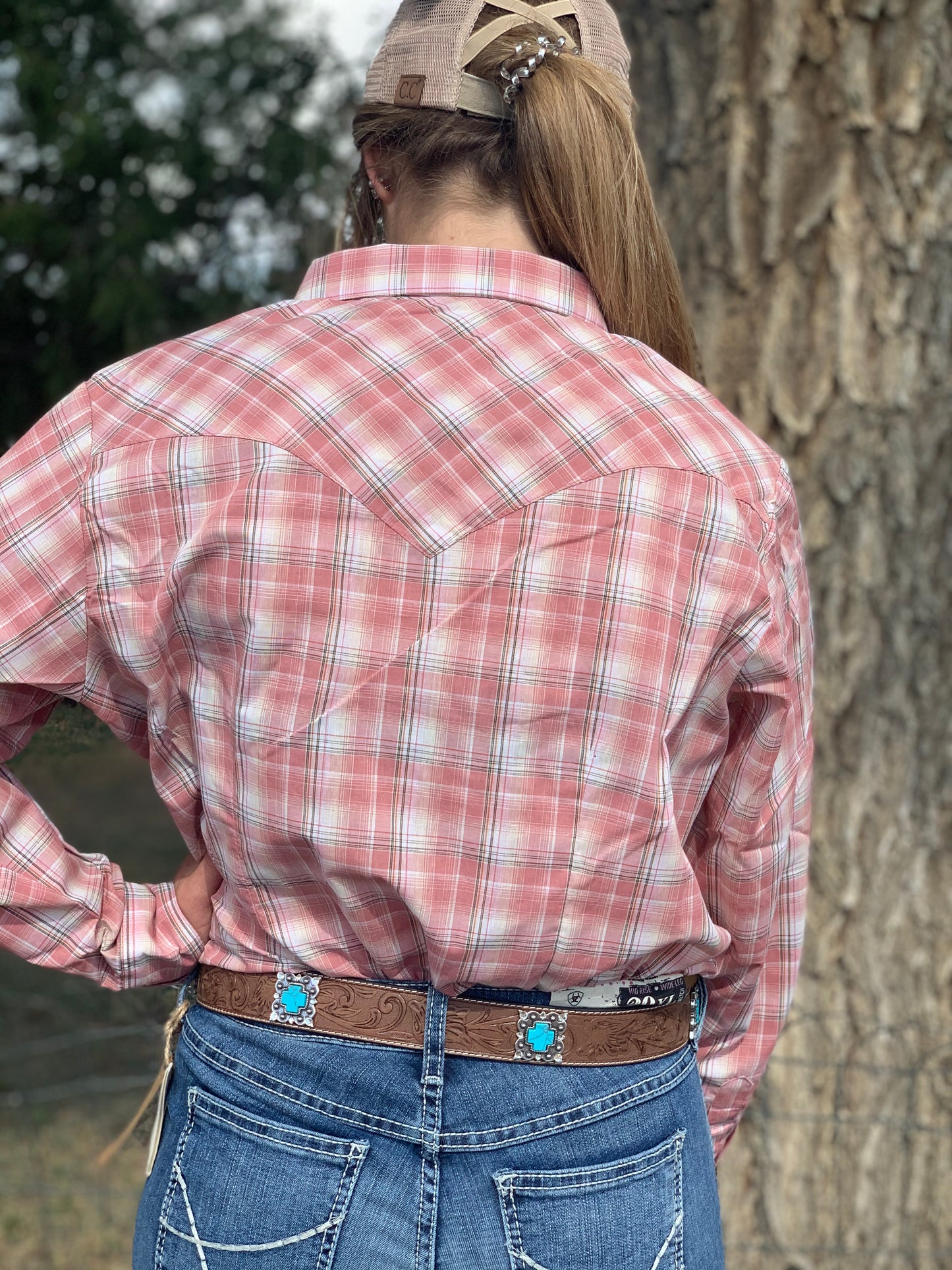 Women's Wrangler Multi-Color Plaid Western Snap Shirt (Multiple Colors)