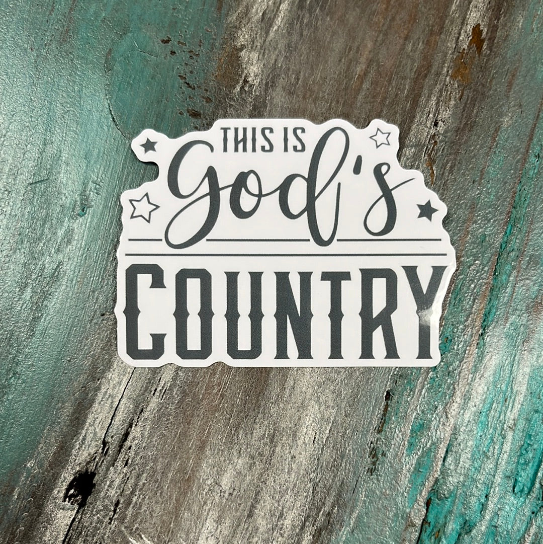 This is God's Country Sticker
