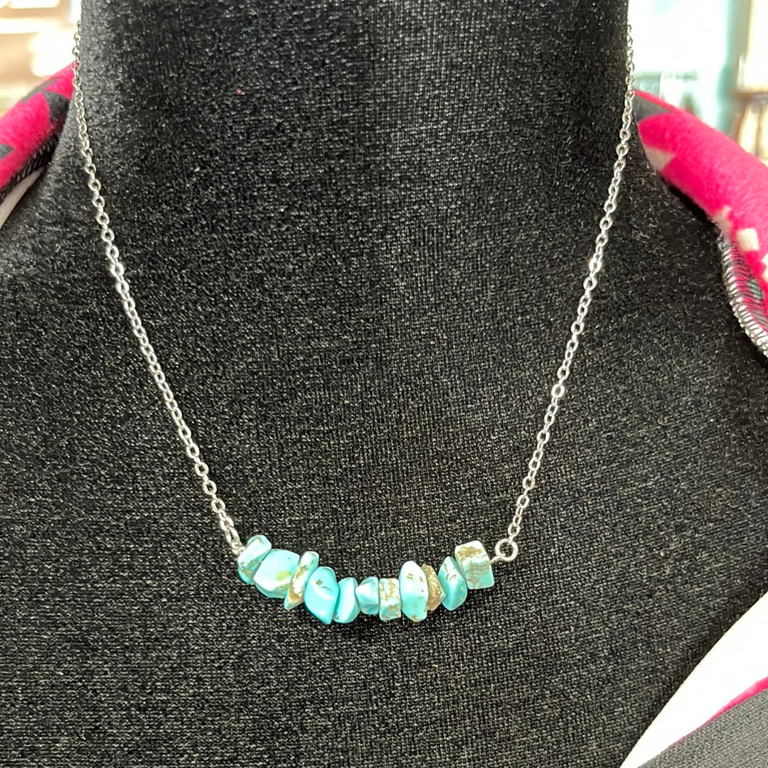 The Ready to Rock Turquoise Necklace