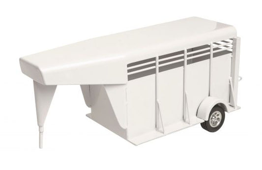 Gooseneck Ranch Trailer White