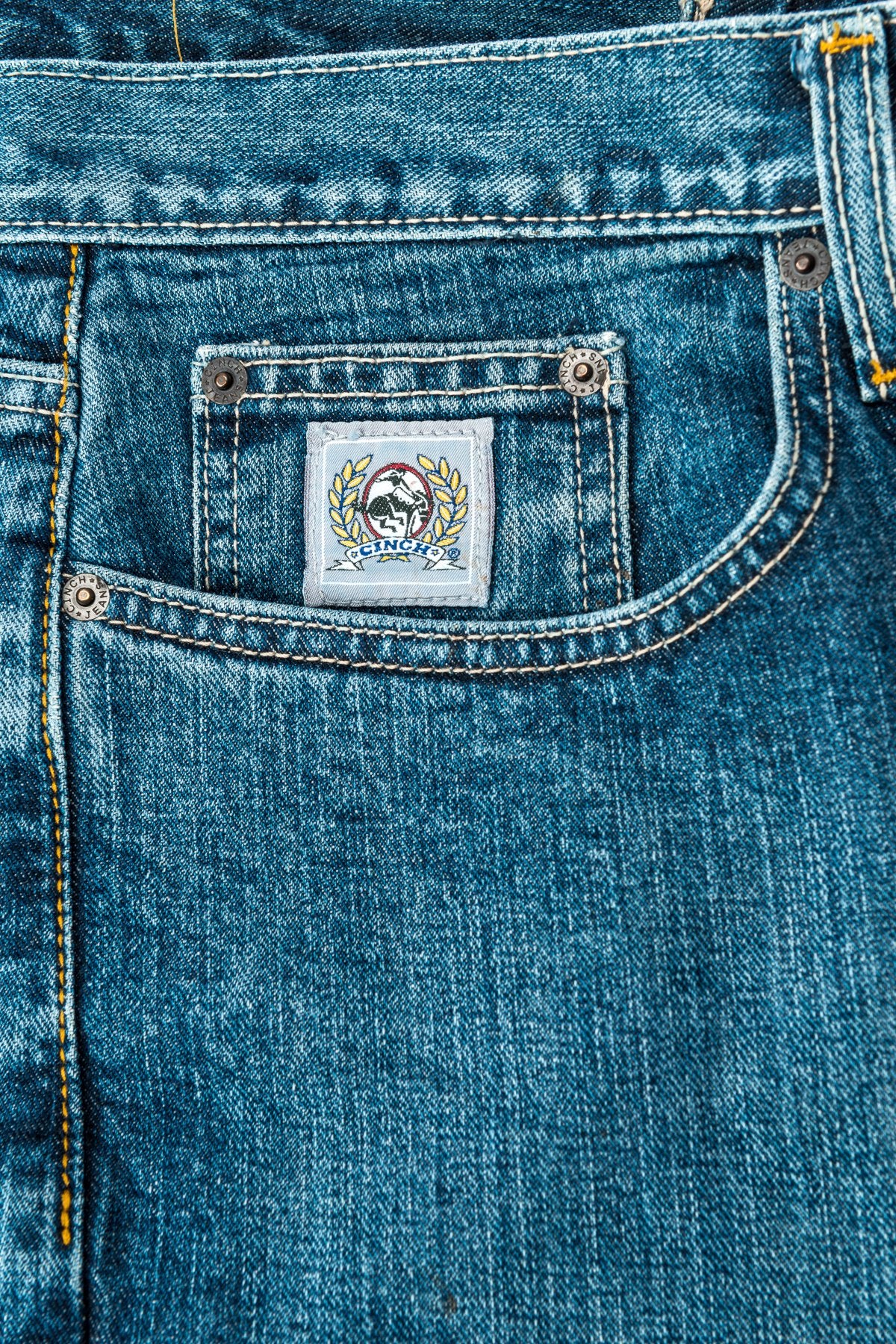 Cinch Men's Slim Fit Silver Label Jeans, Medium Stone Wash Jeans