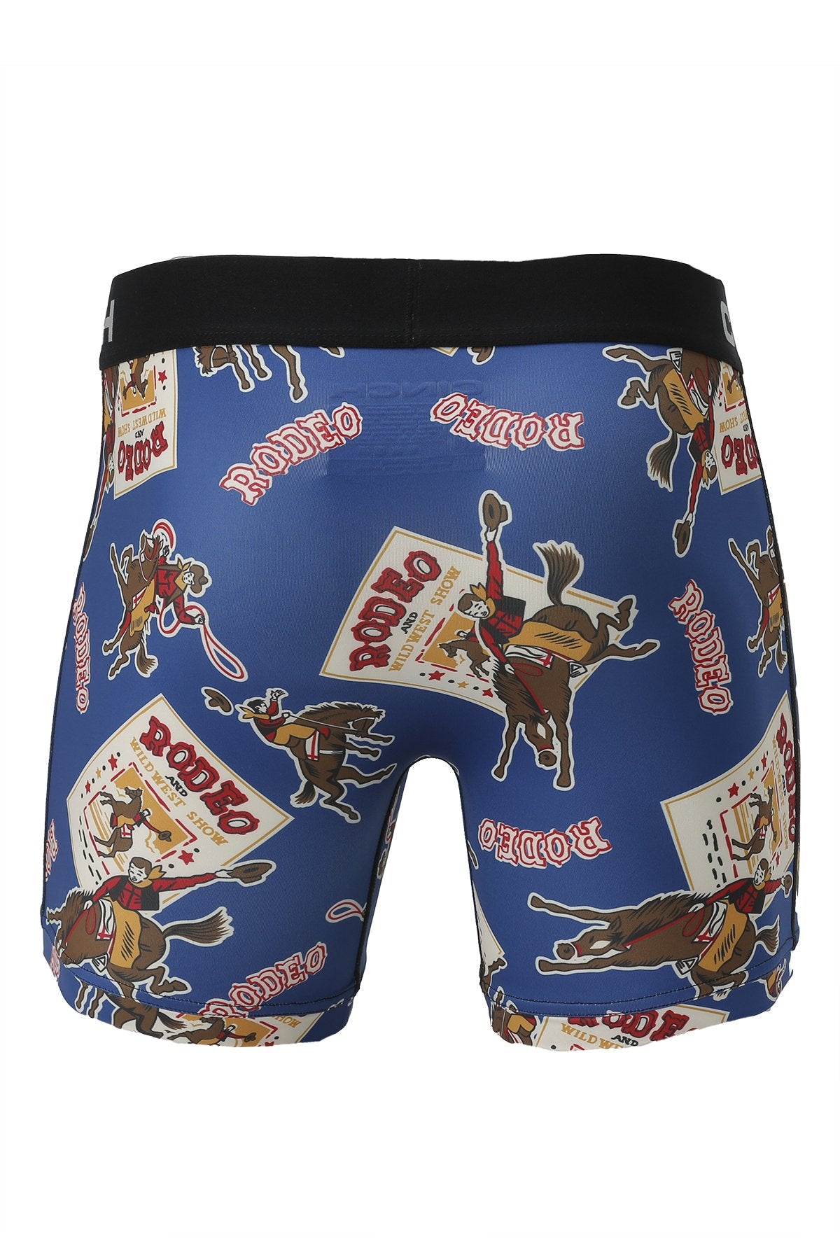 Cinch Mens Navy with Rodeo Print 6" Boxer Briefs