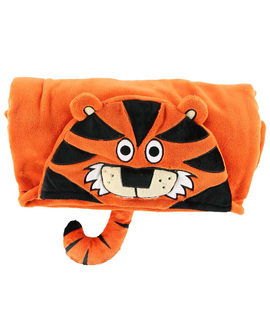 Tiger Critter Hooded Blanket by Lazy One